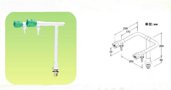 實(shí)驗室專(zhuān)用雙口水龍頭-04